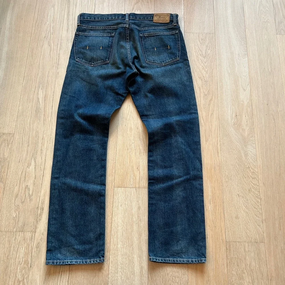 Polo Ralph Lauren Selvedge Jeans Varick Slim Straight 34x32 Classic Denim